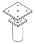 Techno Metal Post Plate Connector